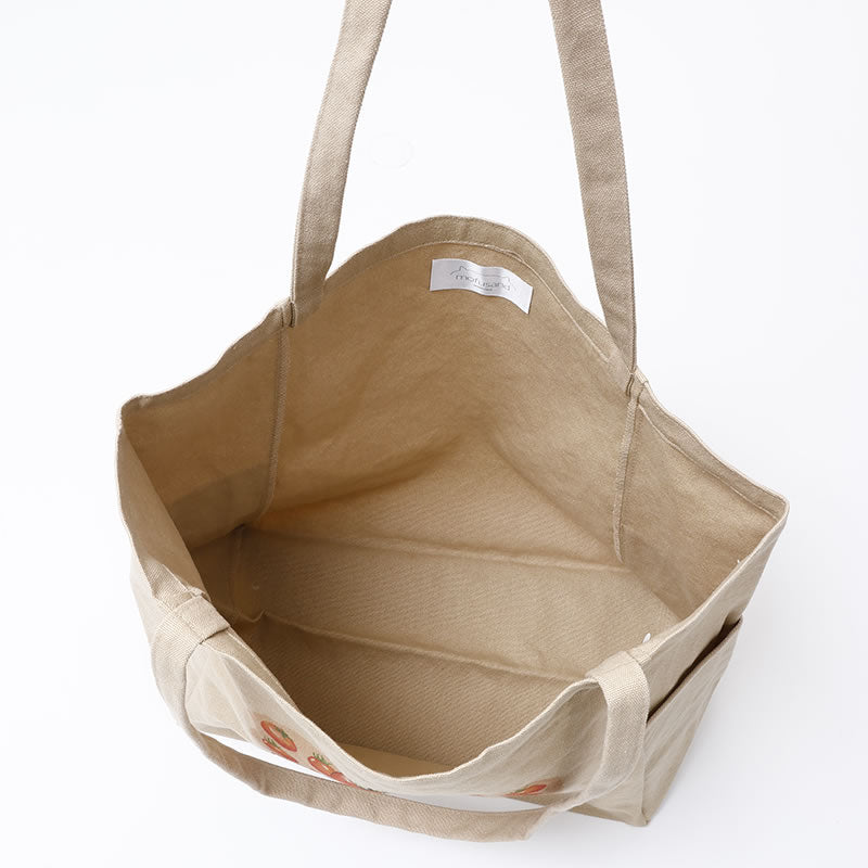 mofusand Mofumofu Marche 토트 백 토마토 베이지