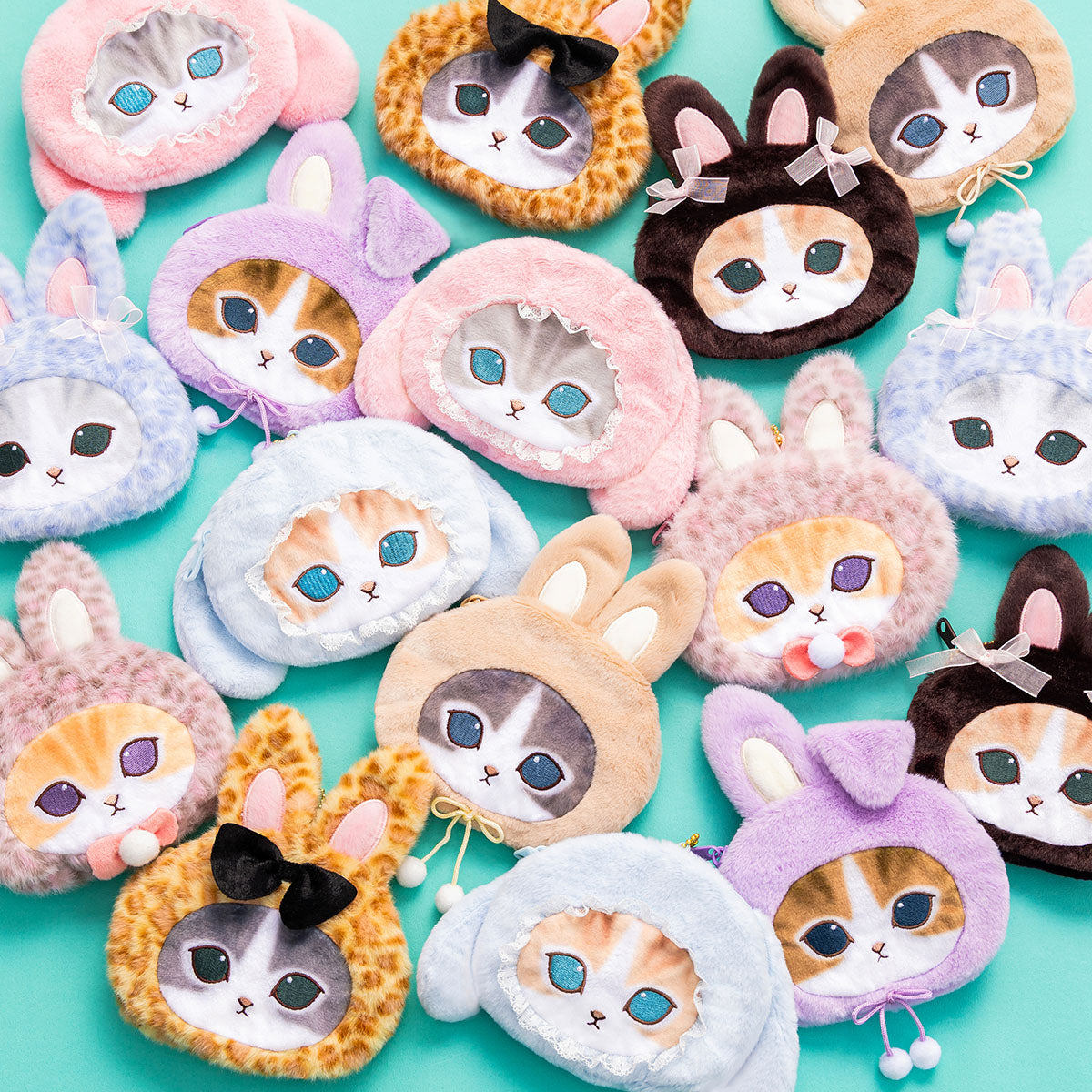 mofusand Trading Face Pouch (Lots of Rabbit Meows!) (All 8 types)