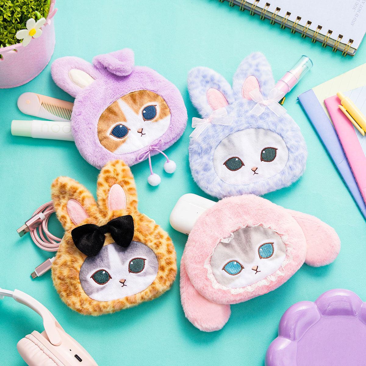 mofusand Trading Face Pouch (Lots of Rabbit Meows!) (All 8 types)