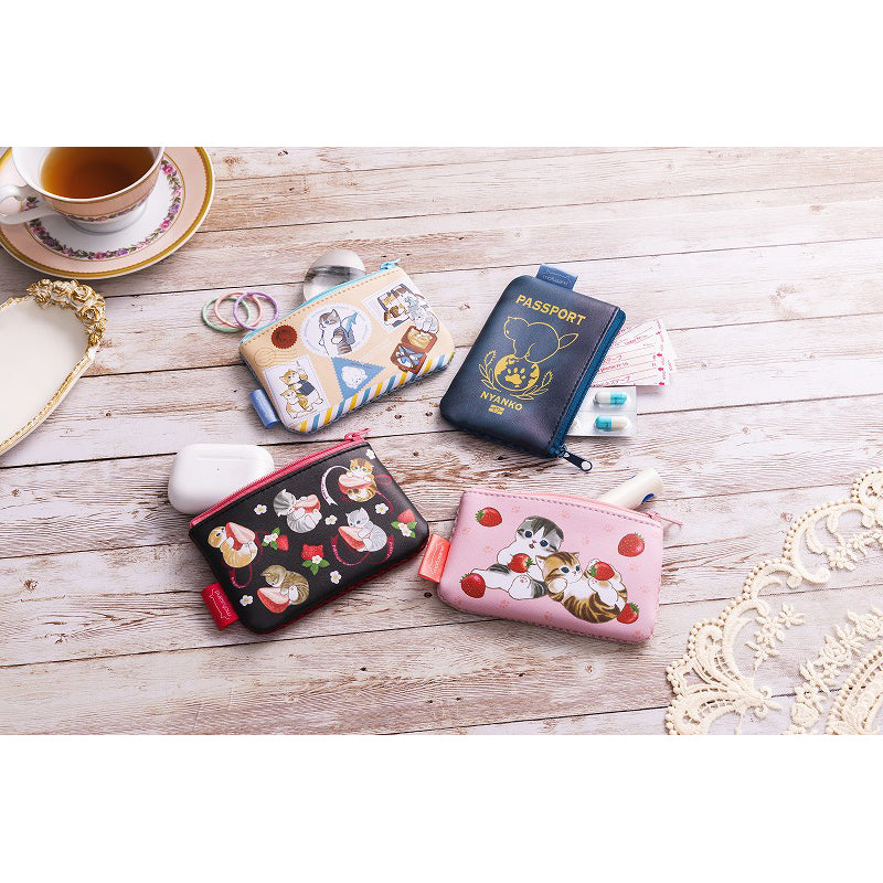 mofusand 2 파우치 (딸기)의 1 개의 메쉬 세트