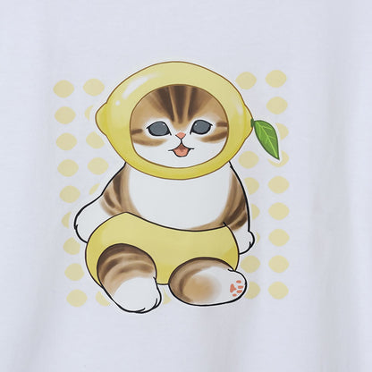 mofusand Mofumofu Marche T -shirt Lemon White