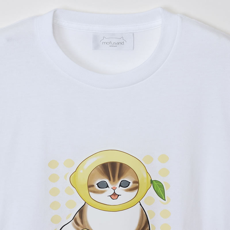 mofusand Mofumofu Marche T -shirt Lemon White