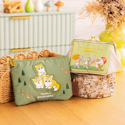 mofusand WOODLANDS 마치 첨부가마구치 파우치