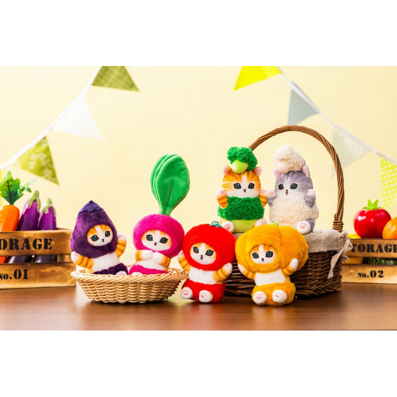 mofusand mofumofu Marche Freshly Picked Meow Mascot Keychain (Cauliflower)