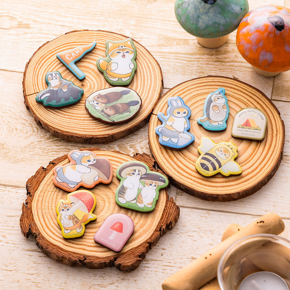 mofusand WOODLANDS Souvenir Mini Magnet Set (Forest)