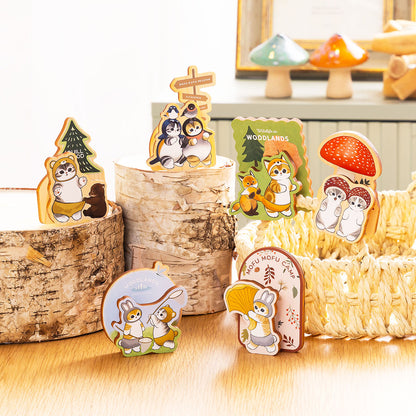 mofusand WOODLANDS 交易動物木夾（全6種）
