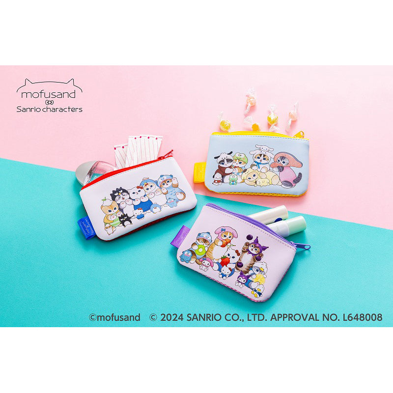 mofusand×サンリオキャラクターズ 3個セットメッシュポーチ