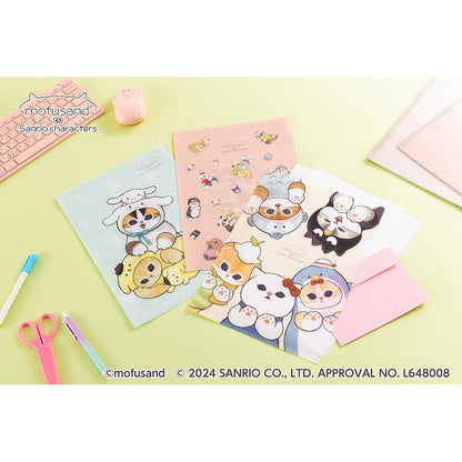 mofusand× Sanrio Characters Clear File (Blue)