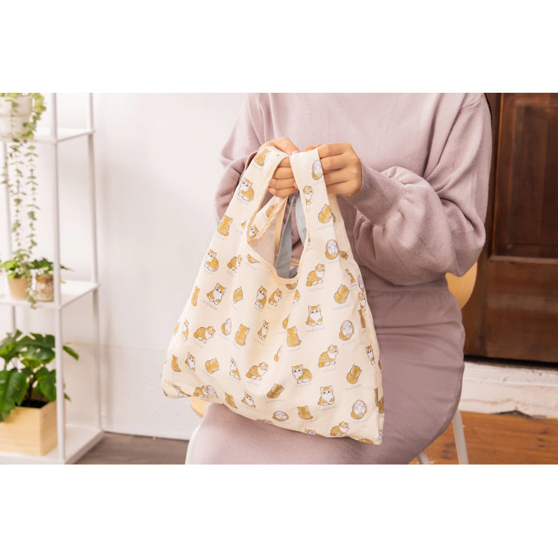 mofusand Mofumofu Store 2way Ribbon Marche Bag (Pink X Blue)