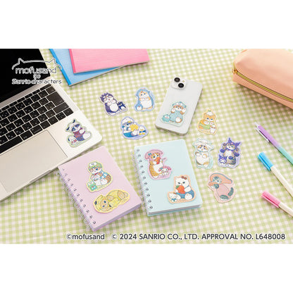 mofusand×サンリオキャラクターズ スマホに貼れるサイズのステッカーコレクション(全13種)