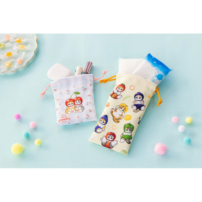 mofusand 毛绒市集 2个尺寸拉链套件（奶油和蓝色）