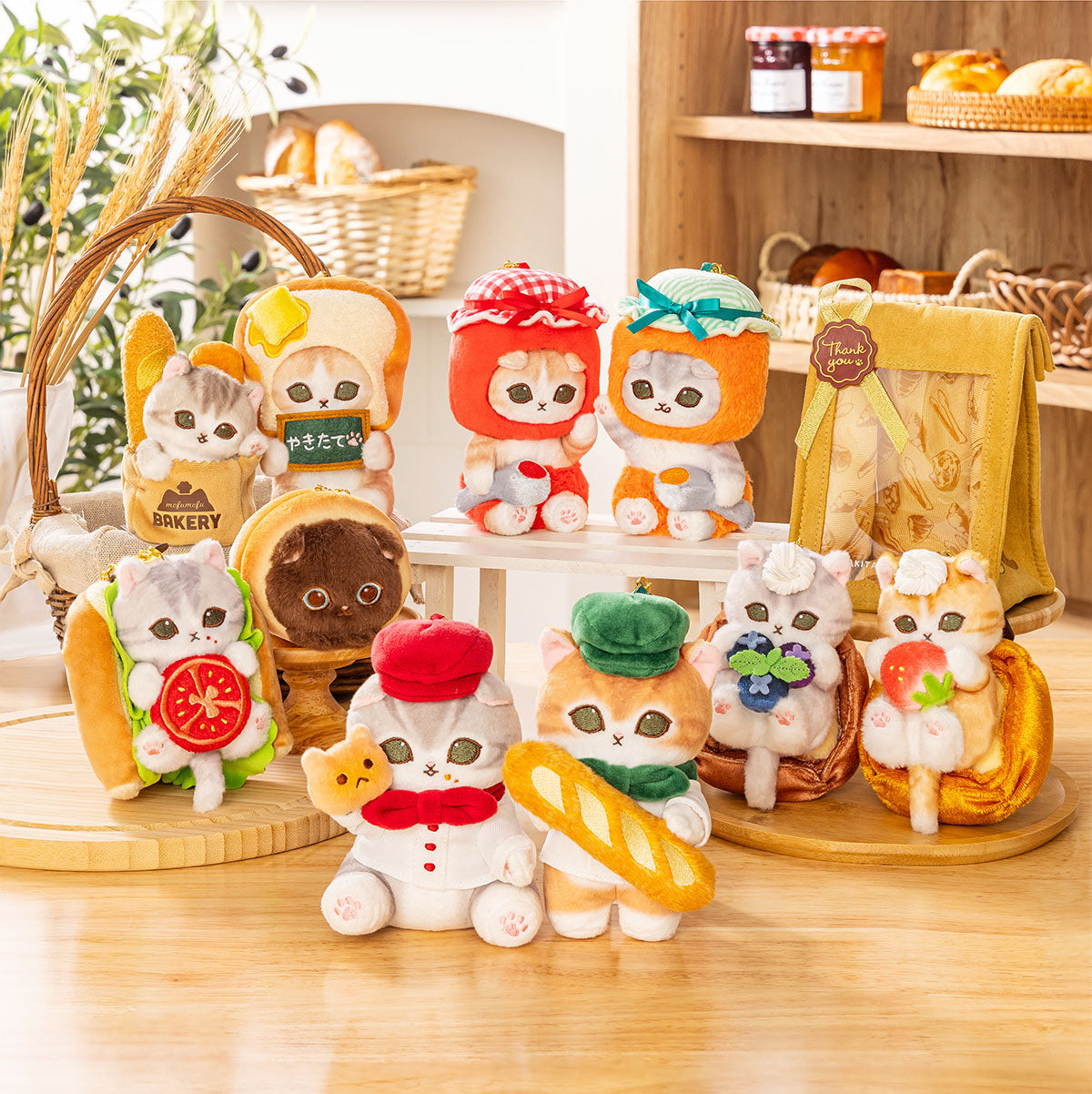 mofusand もふもふベーカリー デニッシュにゃんマスコット(いちご