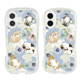 mofusand×日比谷花壇 iPhone対応クリスタルクリアケース(冬)