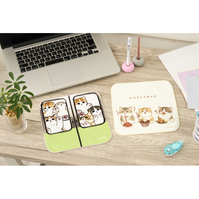 mofusand展覽手巾（擁擠的火車）