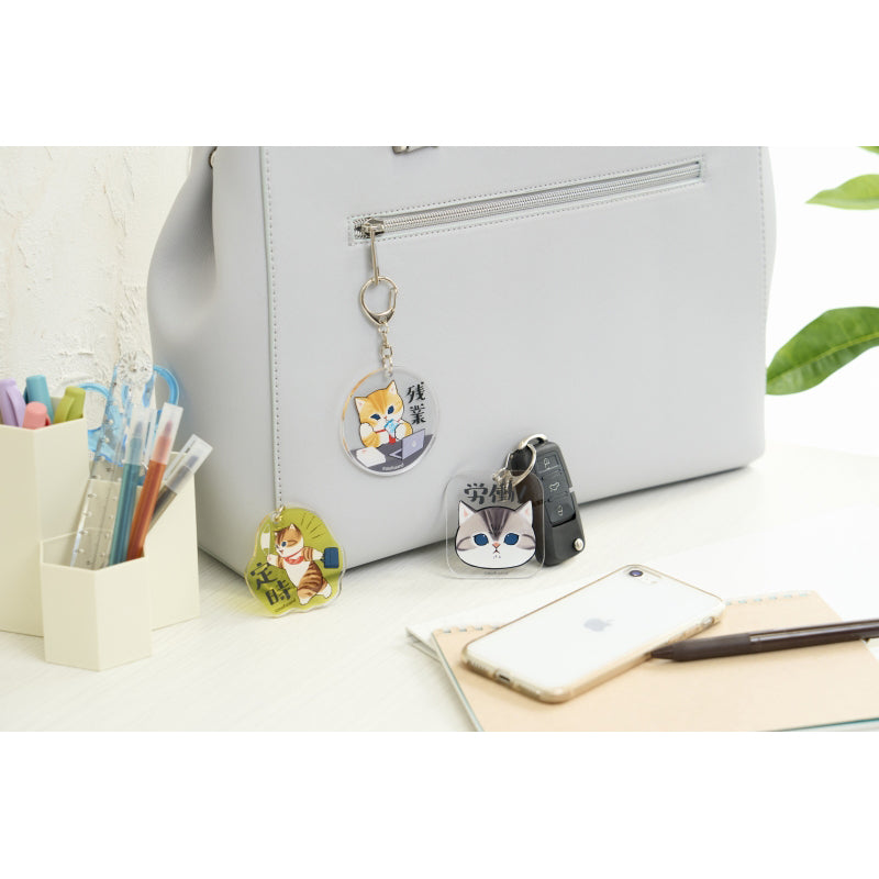 mofusand はたらく！サラリーにゃん アクリルキーホルダー(残業にゃん)