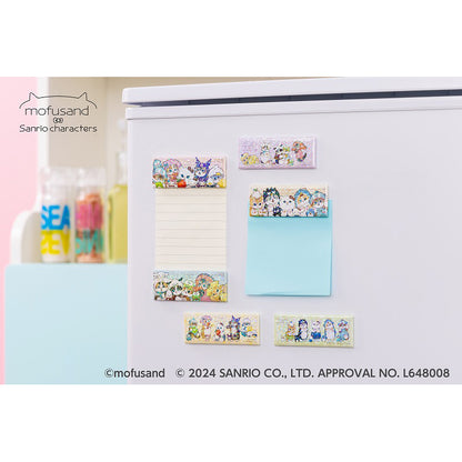 mofusand× Sanrio Characters Shiny Hologram Magnet Mini! (Everyone gathering / yellow)