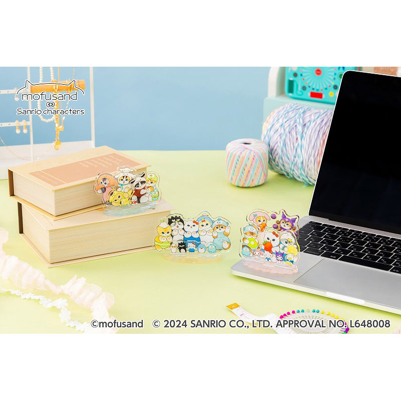mofusand× Sanrio Characters Large Layer Acrylic Stand (Fruit)