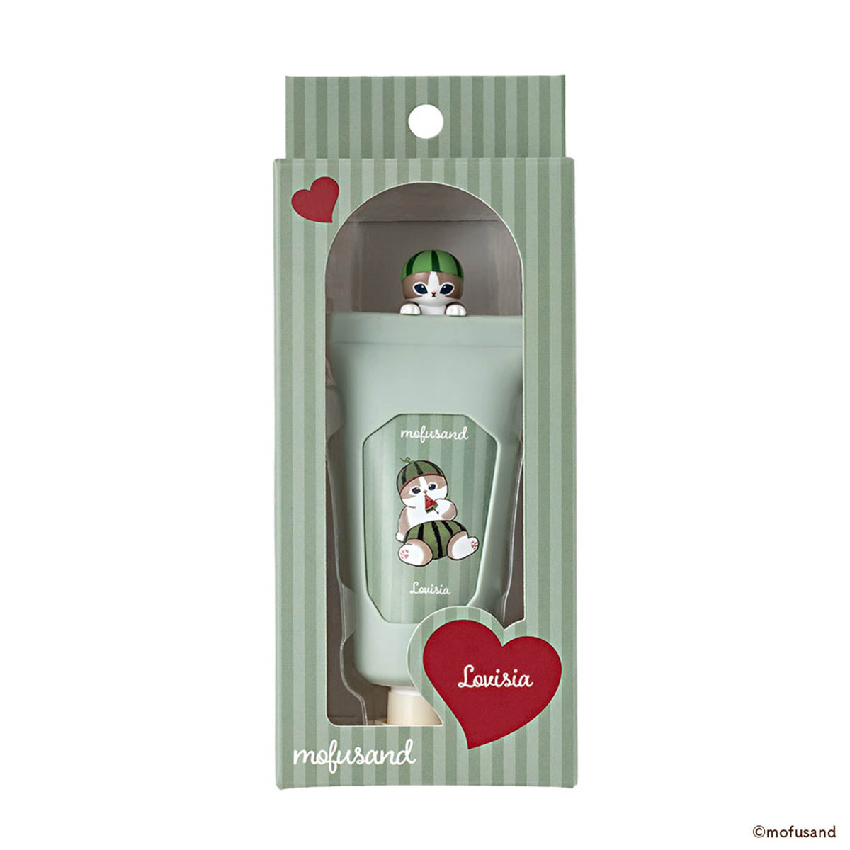 mofusand Lovisia 附帶公仔的護手霜（西瓜貓）