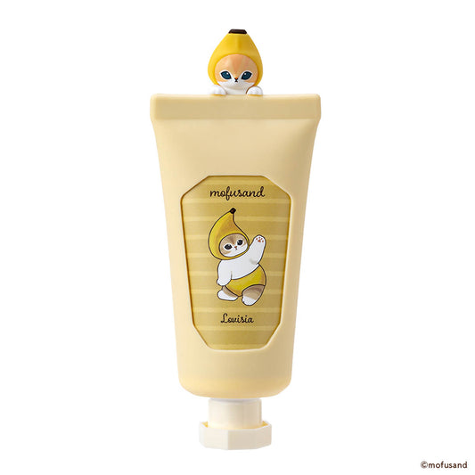 mofusand Lovisia Hand Cream with Mascot Figure (Banana Meow)