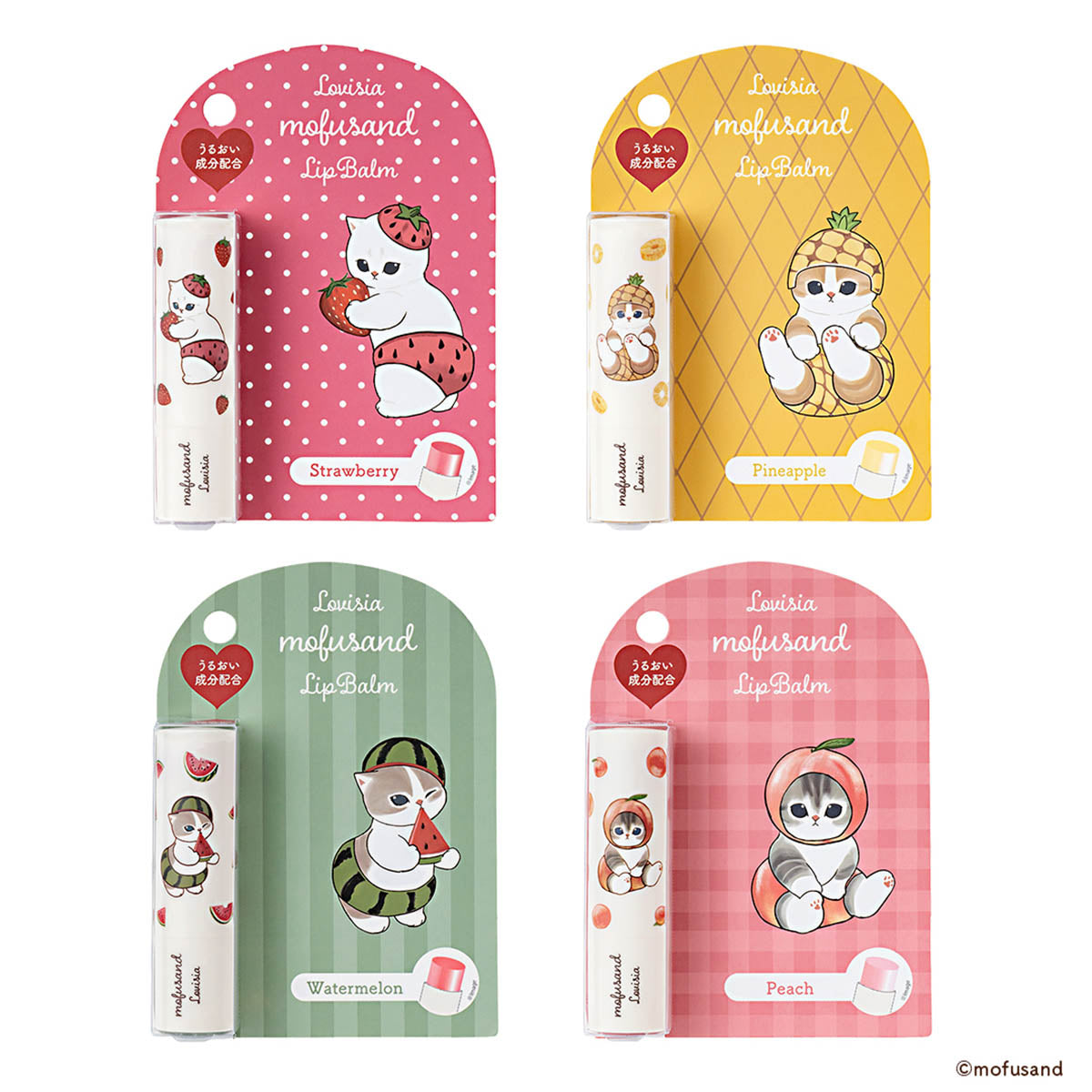 mofusand Lovisia リップクリーム(スイカにゃん)