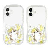 mofusand×日比谷花壇 iPhone対応クリスタルクリアケース(春)