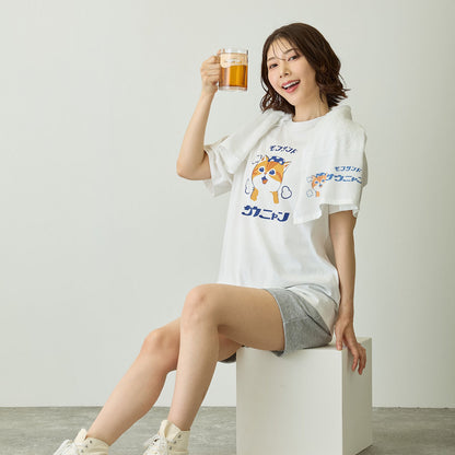 mofusand Tシャツ サウニャン ホワイト