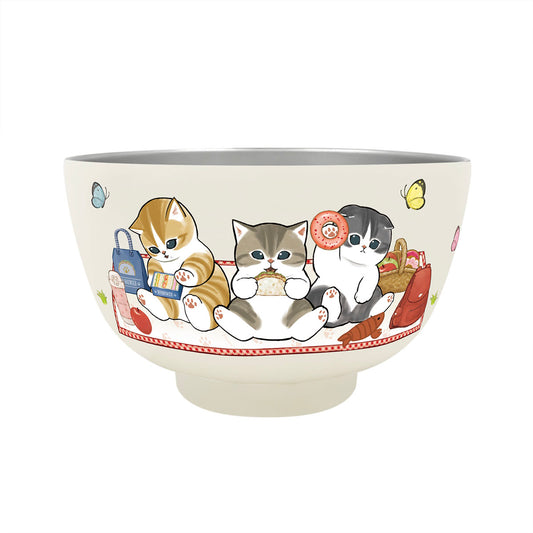 mofusand Vacuum-Insulated Bowl 450ml (Picnic)