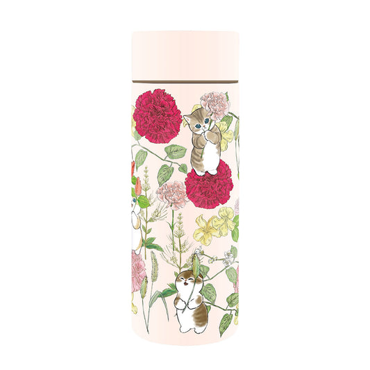 mofusand × HIBIYA-KADAN Stainless Bottle 300ml (Carnation)