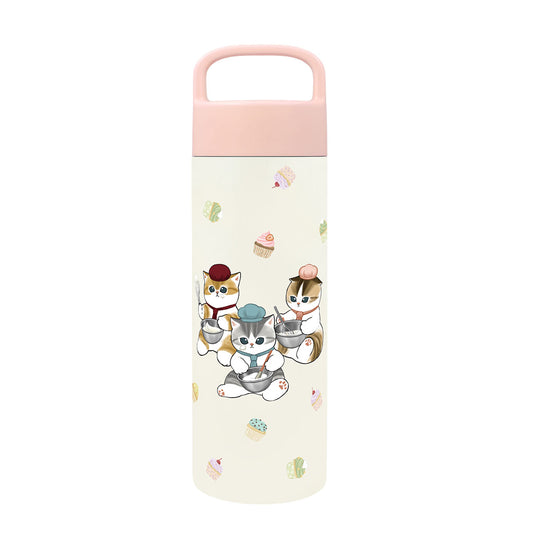 mofusand ハンドル付きステンレスボトル500ml(パティシエにゃん)