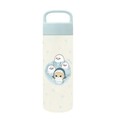 mofusand 带手柄不锈钢瓶500ml（粉彩鲨鱼猫／圆点）