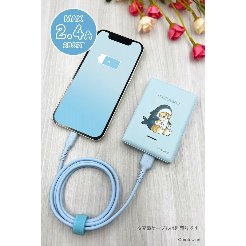 mofusand Mobile battery 5000 (shark Nyan)