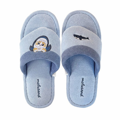 mofusand Beach sandals type slippers (blue)