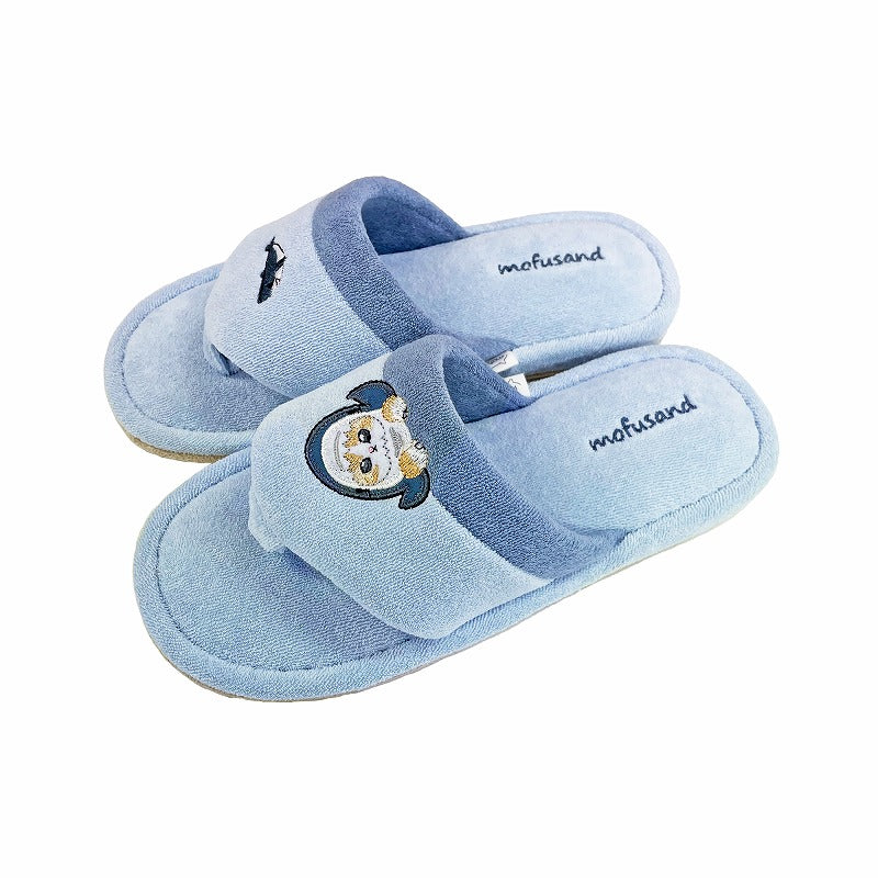 mofusand Beach sandals type slippers (blue)