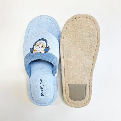 mofusand Beach sandals type slippers (blue)