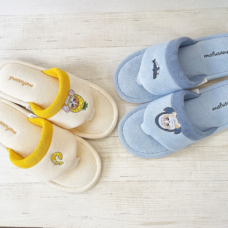 mofusand Beach sandals type slippers (blue)