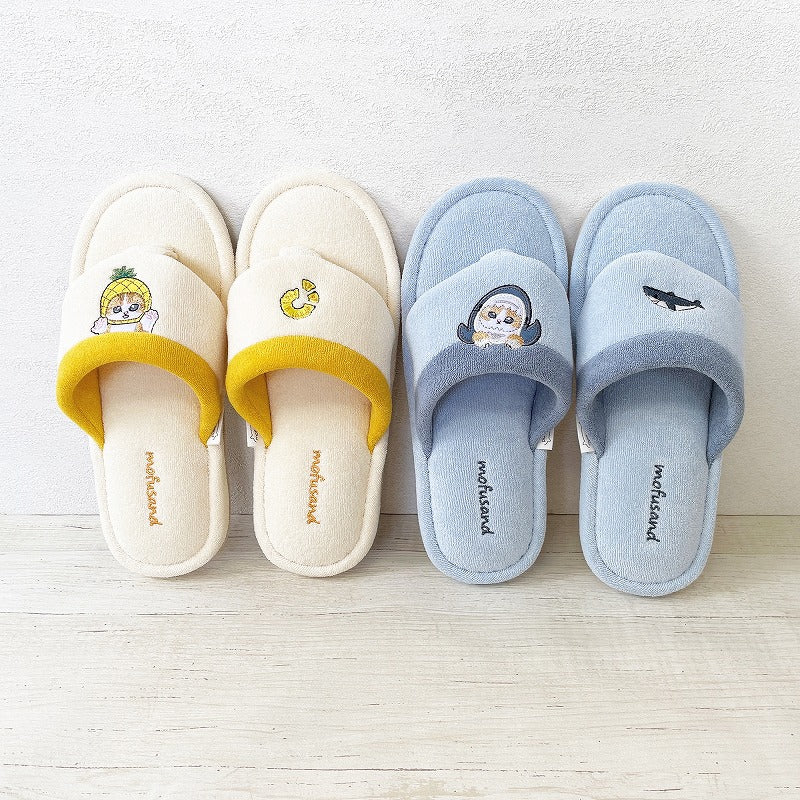 mofusand Beach sandals type slippers (blue)