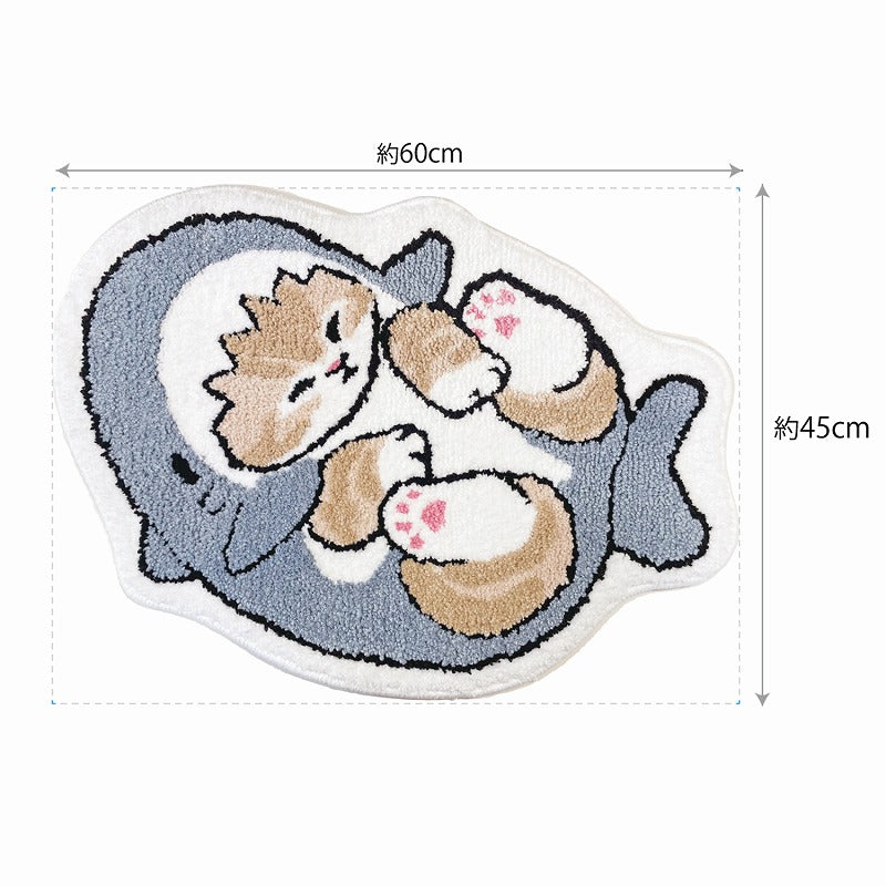 mofusand Soft multi -mat (shark Nyan)