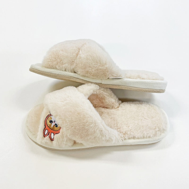 mofusand Hyoko和Cross Band Slipper（象牙）