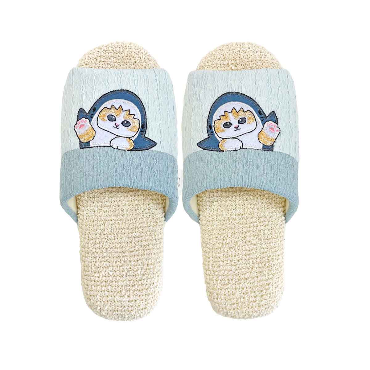 mofusand ちょこんとソフトスリッパ(ブルー)