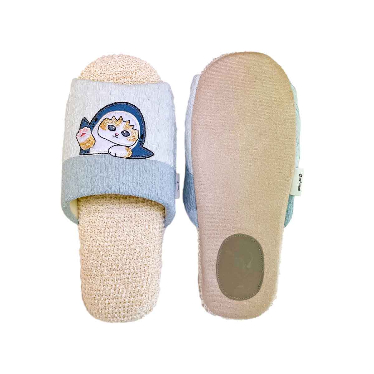 mofusand ちょこんとソフトスリッパ(ブルー)