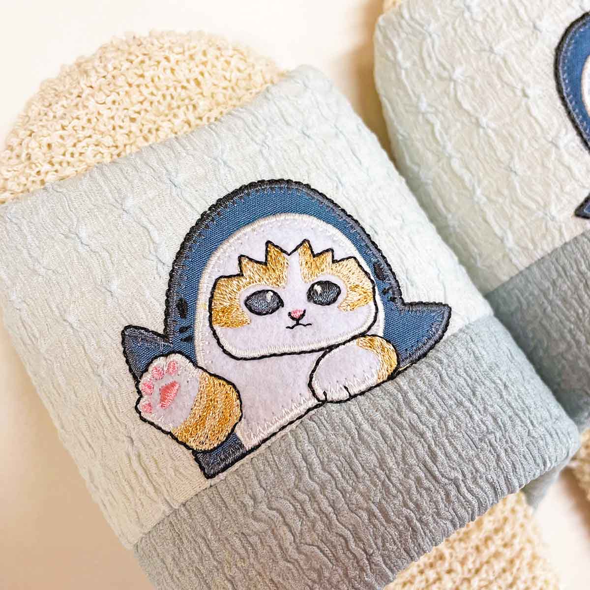 mofusand ちょこんとソフトスリッパ(ブルー)