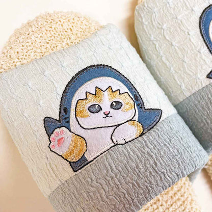 mofusand ちょこんとソフトスリッパ(ブルー)