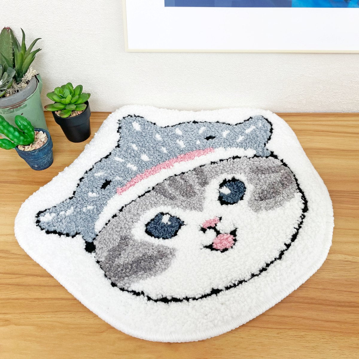 mofusand Fluffy Mini Mat (Blue)