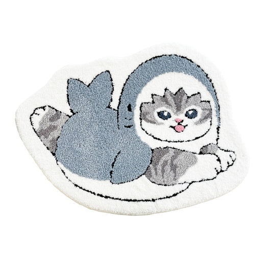 mofusand newふんわりマルチマット(ブルー)