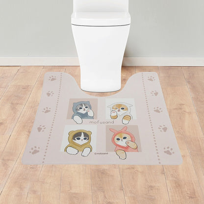 【同梱不可】mofusand PVCトイレマット(ゆるにゃん)【他の商品と同時購入不可】