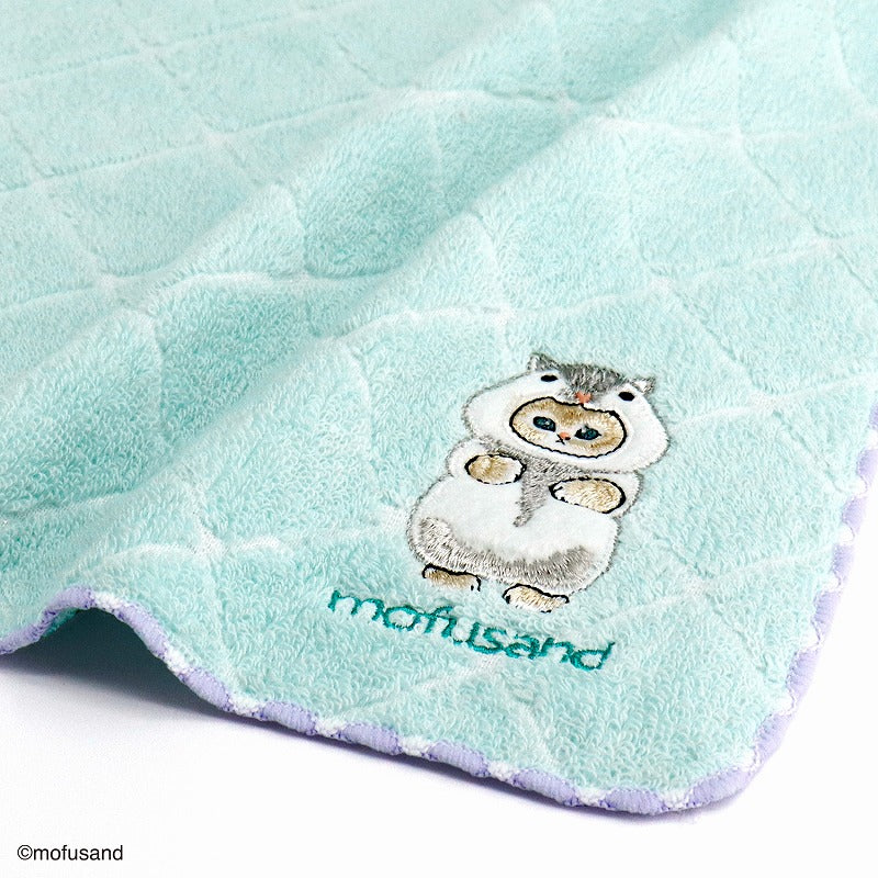 mofusand Towel handkerchief (sparkl cross green)