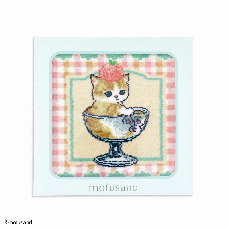 mofusand Shenir 직조 수건 손수건 (Sweet Parfait Green)