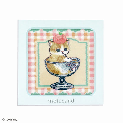 mofusand Shenir 직조 수건 손수건 (Sweet Parfait Green)