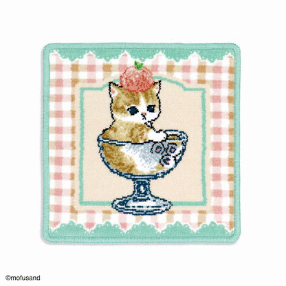 mofusand Shenir 직조 수건 손수건 (Sweet Parfait Green)