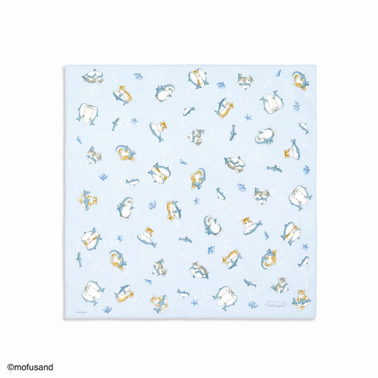 mofusand Handkerchief (shark Nyan blue)